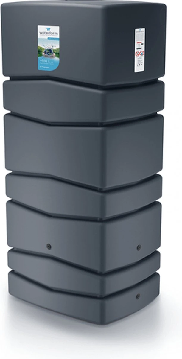 Prosperplast Regenton Aqua Tower 650 Liter - Antraciet - Afbeelding 2