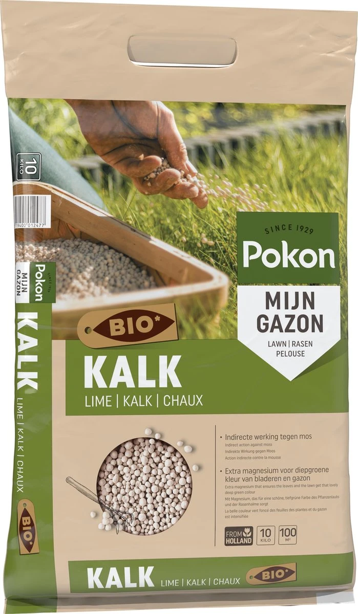 Pokon Bio Kalk - 10kg - Voor Een Betere Bodemstructuur - Afbeelding 2