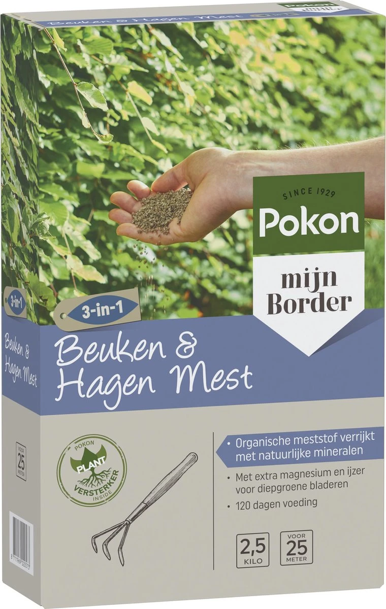 Pokon Beuken & Hagen Mest - 2,5kg - Meststof - 3-in-1 Werking - Afbeelding 2