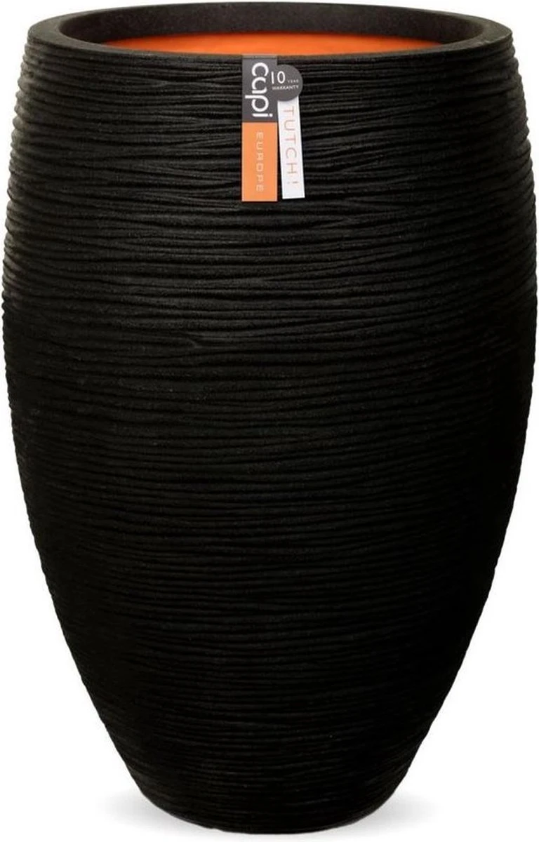 Capi Europe - Vaas Elegant Deluxe Rib NL - 40x60 - Zwart - Voor Binnen En Buiten - KBLR1131 - Afbeelding 17
