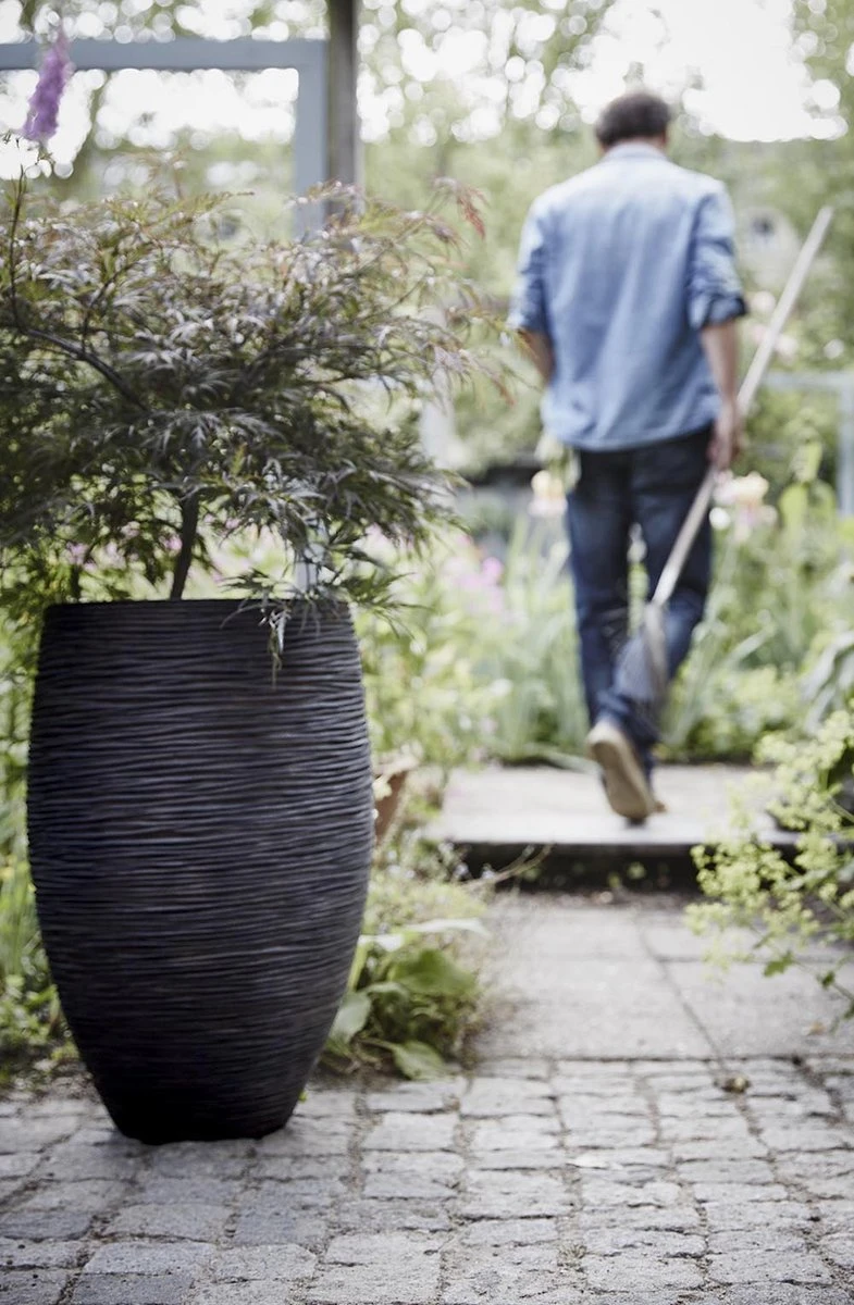 Capi Europe - Vaas Elegant Deluxe Rib NL - 40x60 - Zwart - Voor Binnen En Buiten - KBLR1131 - Afbeelding 8