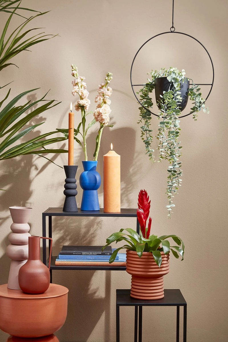 Mica Decorations Dexter Bloempot Hangend - L34 X B14 X H65 Cm - Zwart - Afbeelding 5