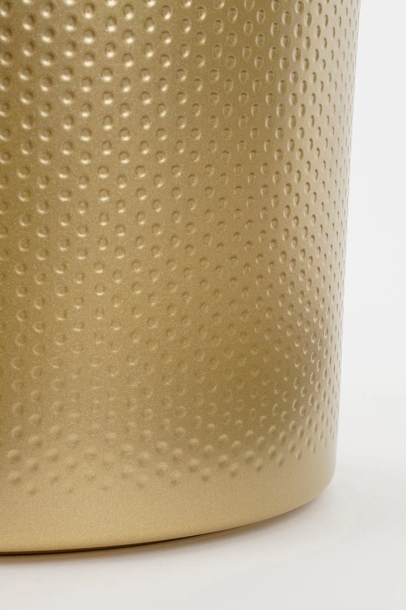 Mica Decorations Era Bloempot - H21,5 X Ø23 Cm - Reliëf - Goud - Afbeelding 4