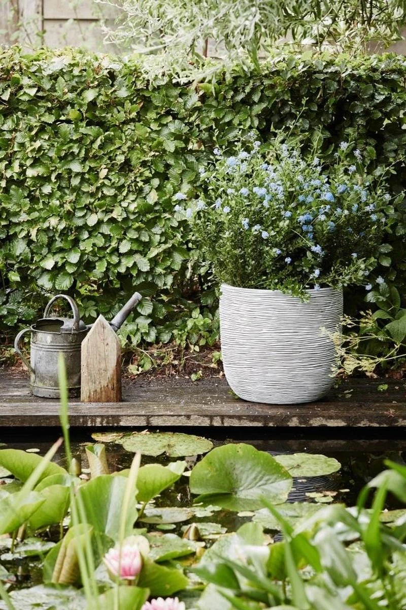 Capi Europe - Bloempot Bol Rib NL - 35x34 - Ivoor - Voor Binnen En Buiten - KOFI932 - Afbeelding 12