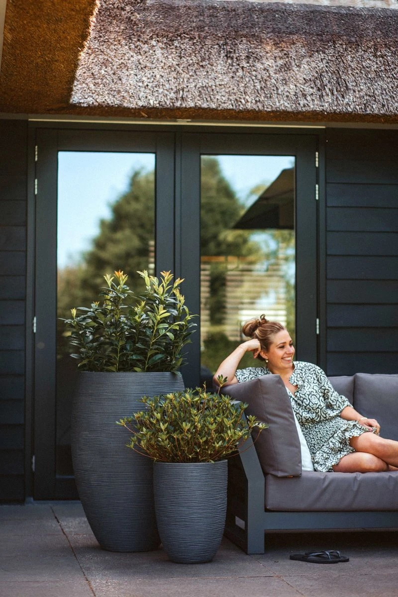 Capi Europe - Vaas Elegant Deluxe Rib NL - 40x60 - Zwart - Voor Binnen En Buiten - KBLR1131 - Afbeelding 6