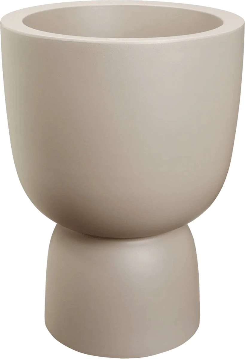 Elho Pure Coupe 35 - Bloempot Voor Binnen & Buiten - Ø 34.9 X H 49.0 Cm - Beige/Balanced Beige - Afbeelding 17