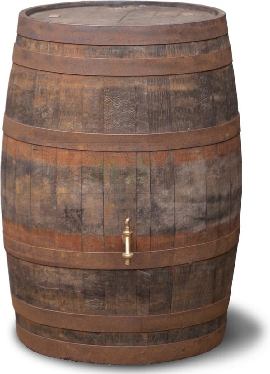 Houten Regenton Met Waterkraan - 190 Liter