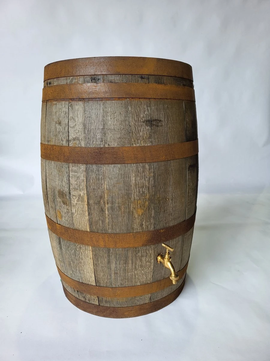 Houten Regenton Met Waterkraan - 190 Liter - Afbeelding 3