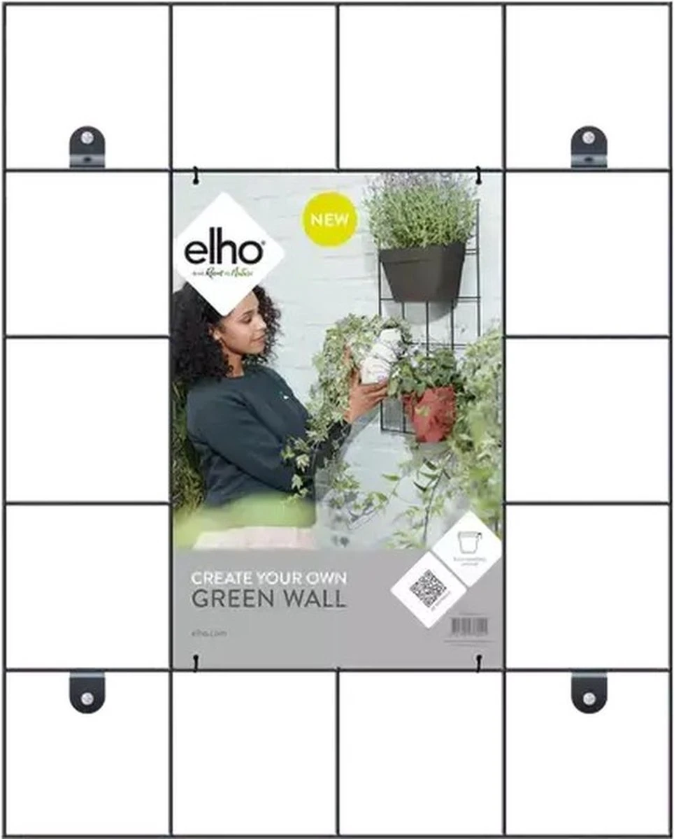 Elho Loft Urban Green Wall Rek 48 - Accessoires Voor Buiten - Ø 47.3 X H 59.0 Cm - Zwart/Living Black - Afbeelding 8